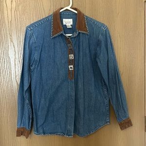 Christopher & Banks Western Button Down